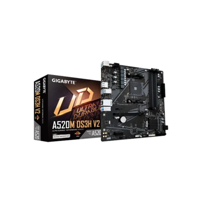 GIGABYTE A520M-DS3H V2 Micro-ATX AM4 A520 DDR4 Motherboard — image 2