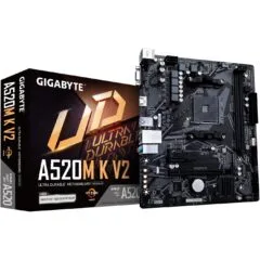 Gigabyte A520M K V2 - AM4 Micro-ATX Motherboard | AMD A520, DDR4 up to 64GB, 1x M.2 PCIe 3.0, HDMI 2.1