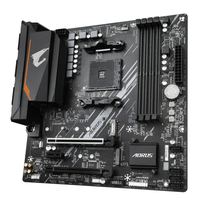 GIGABYTE AORUS ELITE AX GA-B550M - Micro-ATX AM4 Motherboard, B550, DDR4 up to 128GB — image 4