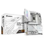 GIGABYTE AORUS GA-X870E PRO ICE - AM5 ATX Motherboard, White, DDR5 up to 256GB, PCIe 5.0, Wi-Fi 7, USB4