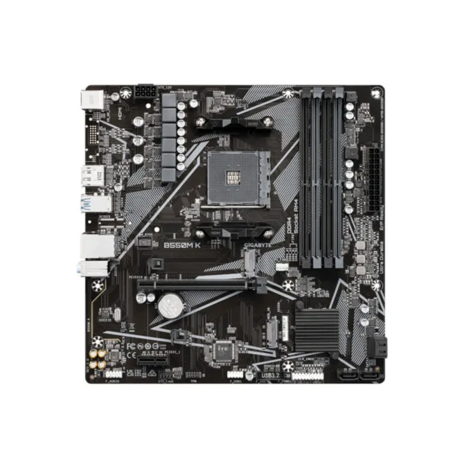 Gigabyte B550M K B550 Micro ATX AM4 Motherboard - 128GB DDR4 PCIe 4.0 — image 2