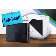 GIGABYTE BRIX - GB-BNIP-N100 - Barebone Mini PC, Intel N100, Compact Black