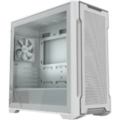 GIGABYTE C102GI Mini-ATX Mid-Tower Case - White, Tempered Glass, 360mm Radiator Support, 410mm GPU