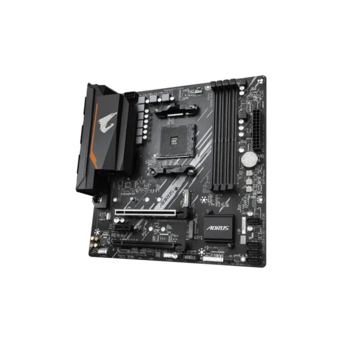 Gigabyte GA-B550M AORUS ELITE - B550 Micro-ATX Motherboard (AM4) - DDR4 up to 128GB, PCIe 4.0, 2x M.2, HDMI 2.1, Gigabit LAN — image 4
