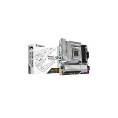 GIGABYTE GA-B650M-A Elite AX Ice - AM5 Micro-ATX Motherboard, B650, DDR5, 4x DIMM, 256GB Max