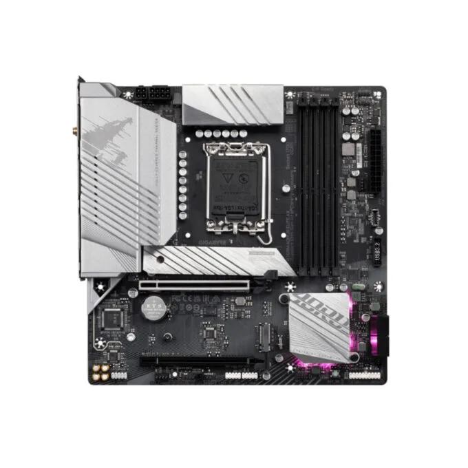 GIGABYTE GA-B760M AORUS ELITE AX - LGA1700 DDR5 microATX, 256GB, Wi-Fi 6E, 2.5/5GbE, Bluetooth 5.3, Black — image 2
