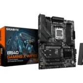 Gigabyte GA-B840 Gaming X WF6E (AM5) (D) - GA-B840 Gaming X WF6E - Dark brown, 256 GB DDR5, AM5, ATX