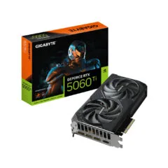 Gigabyte GeForce RTX 5060 Ti Windforce OC - 8GB GDDR7, 2587MHz Boost, Black, PCIe 5.0