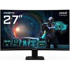 GIGABYTE GS27QCA 68.6cm 27Zoll VA Monitor 2??560x1440 1?80Hz 250cd m2 HDMI 2.1 x2 Display port 1.4 x1