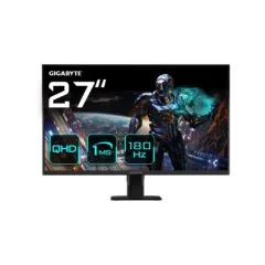 Gigabyte Monitor - GS27QA - 68.6 cm 27' (2560x1440) 16:9 QHD SS IPS 1ms 180Hz 2xHDMI DP Black