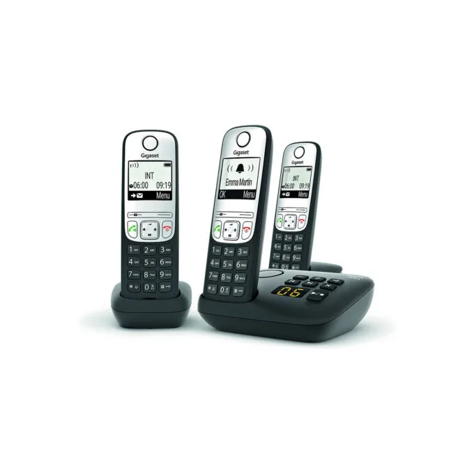 GIGASET A690A TRIO mit Anrufbeantworter - schwarz silber — image 2