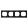 GIRA 021409 Abdeckrahmen 4f Gira E2 Schwarz