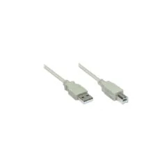 GoodConnections USB 2.0 A to B (ST-ST) 1.8m Adapterkabel Grau