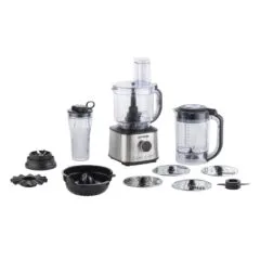 Gorenje Kitchen Blender Food Processor 1500W with 8 attachments - SBR1500E - Black Stainless