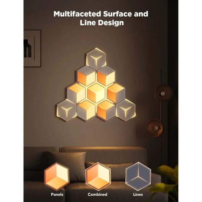 Govee Gaming Wall Glide Hexa Ultra Light Panels - H606A - 7pcs — image 8