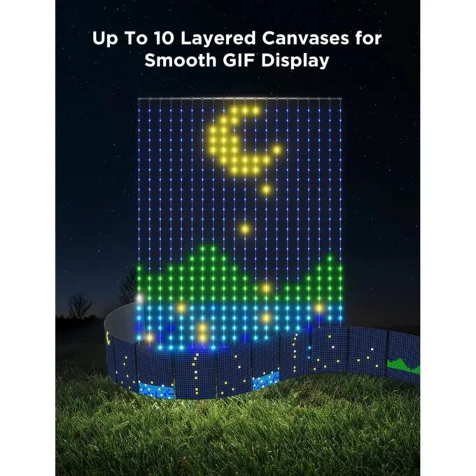 Govee LED Curtain Lights - H70B3 - 2 WiFi & BT RGBIC 1.5x2.0m IP65 — image 2