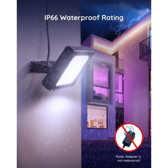 Govee Outdoor LED RGBICWW Smart Flood Lights - H7060 - Outdoor LED RGBICWW Smart Flood Lights — image 5