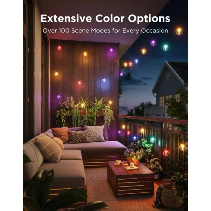 Govee Outdoor Smart String Lights - H7025CB1 - RGBICW — image 2