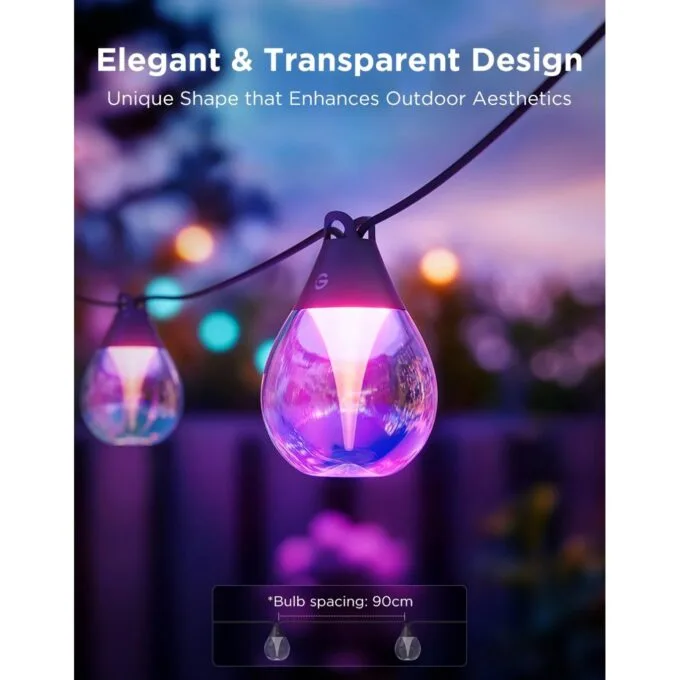 Govee Outdoor Smart String Lights - H7025CB1 - RGBICW — image 7