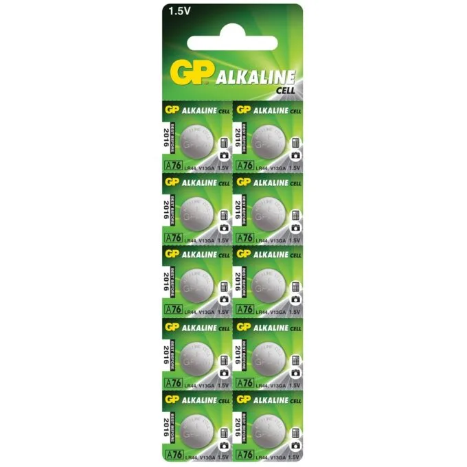 GP Alkaline Button Cell - 656.206UK - 1.5V LR44 10pcs — image 1