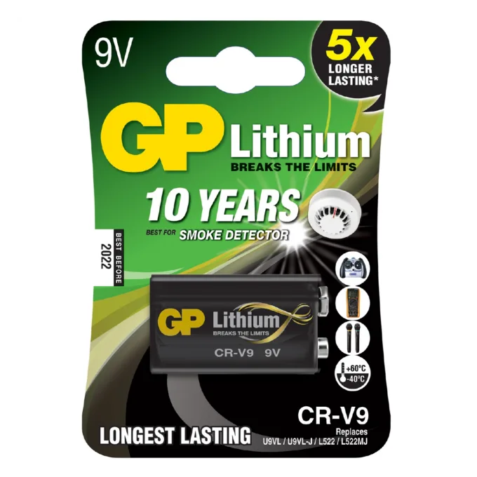 GP Lithium Battery - 656.331UK - PP3 CR-V9 9V — image 1