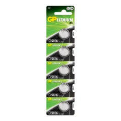 GP Lithium Button Cell - 656.260UK - CR2016 3V 80mAh