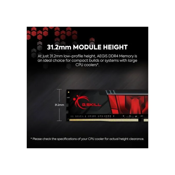 G.Skill Aegis DDR4-3200 CL16 8GB (1x8GB) - F4-3200C16S-8GIS — image 3