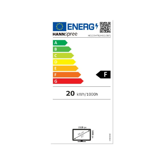 Hannspree 54.6cm (21.5') HO225HTB 16:9 M-TOUCH VGA+HDMI — image 10