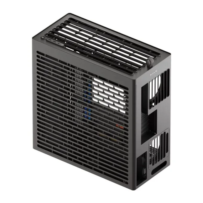 HAVN HS 420 VGPU Black Premium Midi Tower Case - HS 420 - Vertical GPU Support — image 4