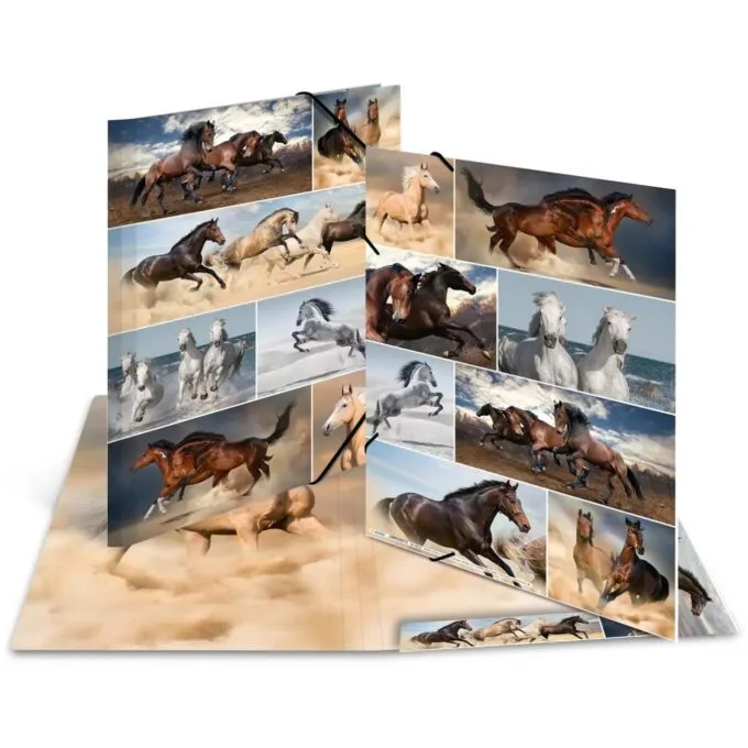 HERMA A3 Cardboard File Folder - 19217 - Multicolor, 3 Flaps — image 1