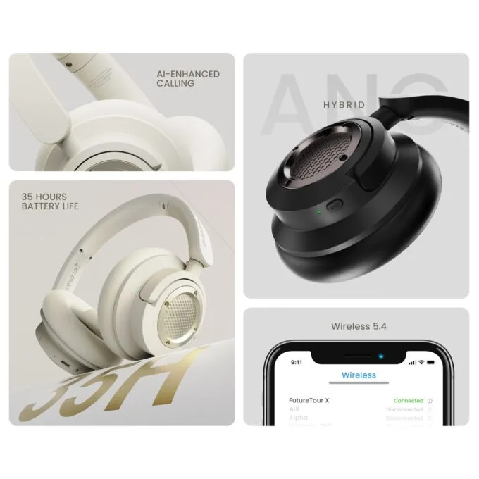 HiFuture Headphones - FUTURE TOUR X - Over-Ear Black — image 9