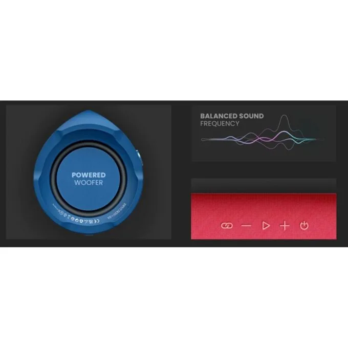 HiFuture Portable BT Speaker RIPPLE - IPX7 30W Blue — image 3