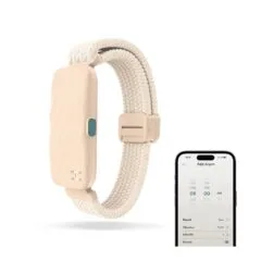 Homedics Wakeband Vibrating Alarm Wristband - SS-WB100CE-WW - Cream