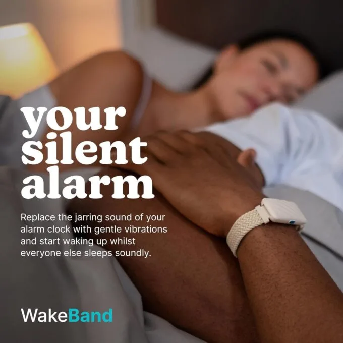 Homedics Wakeband Vibrating Alarm Wristband - SS-WB100CE-WW - Cream — image 5