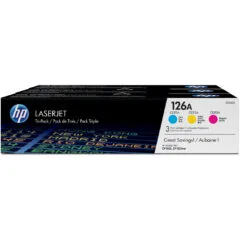 HP 126A Original Toner CF341A - Cyan Magenta Yellow - 3-pack - 1000 pages each