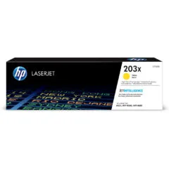 HP 203X Original Yellow LaserJet Toner Cartridge - CF542X - High Yield Yellow, 2500 pages