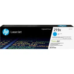 HP 219X - High-Yield Cyan Original LaserJet Toner Cartridge - 2500-page yield