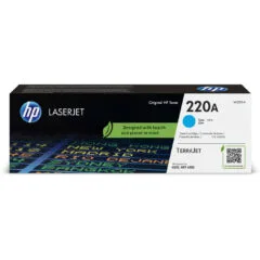 HP 220A W2201A Original Toner Cartridge - Cyan - Up to 1,800 pages