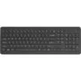 HP 225 Wireless Keyboard - Full-size (100%) RF 2.4GHz - Touchpad, Numeric Keypad, Black