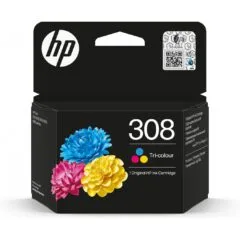 HP 308 Tri-color Original Ink Cartridge - HP 308 - Color: Tri-color