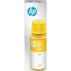 HP 31 Yellow Original Ink Bottle (1VU28AE) - 70 ml Original High-Yield Yellow