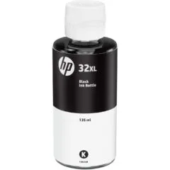 HP 32 Black Original Ink Bottle - 135 ml XL High-Yield Pigment Ink