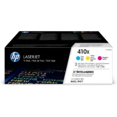 HP 410X (CF325XM) Original High-Yield Toner 3-Pack - Cyan, Magenta, Yellow - 5,000-page Cartridges