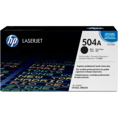 HP 504A Toner - CE250A - Original Black Cartridge, 5,000-page Yield
