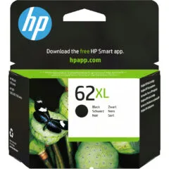 HP 62XL Black Original Ink Cartridge - 62XL - Black, Pigment-based ink, High Yield