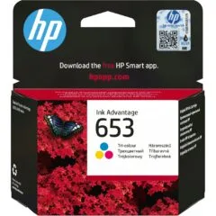HP 653 Tri-color Original Ink Advantage Cartridge - HP 653 - 5 ml Cyan/Magenta/Yellow, Dye-based, Standard Yield