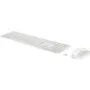 HP 655 Wireless Keyboard & Mouse Combo - White - Full-size (100%), RF 2.4 GHz, Battery-powered