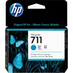 HP 711 Original Cyan Ink Cartridge - 711 - Cyan, 29 ml, 1-pack