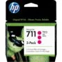 HP 711 Original Magenta Ink Cartridge - 711 - Magenta, Original, 3-Pack