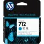 HP 712 29-ml Cyan DesignJet Ink Cartridge - 712 - Cyan